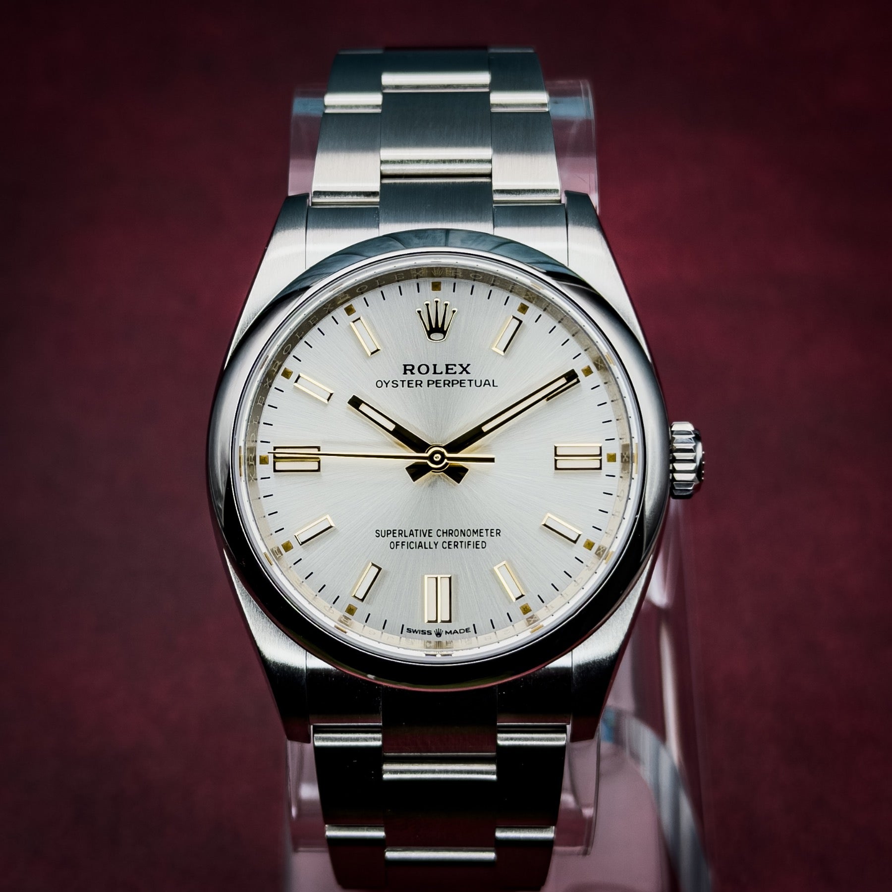 2026 Rolex Oyster Perpetual 36 Silver Dial Oyster Bracelet Complete Set Ref. 126000 Box & Papers Rolex